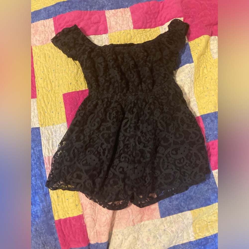 Black Lacey romper